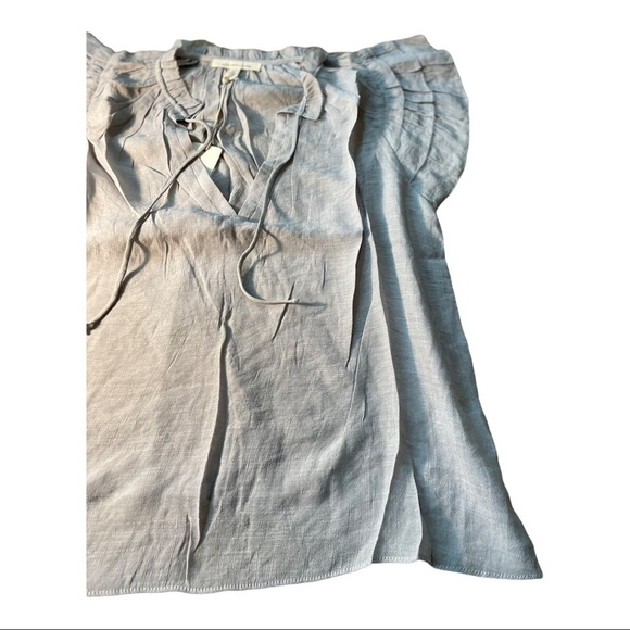 GRADE & Gather blue mist tiered ruffle sleeve blouse - Picture 8 of 15